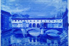 Ponte vecchio Florenz. Acryl 15×21 cm