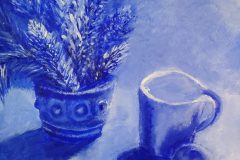 Wintertanne. Acryl 40×30 cm