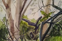 Warten auf den Frühling. Aquarell 30×24 cm