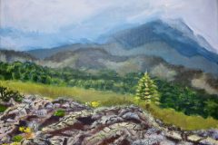 Sizilien: Etna. Acryl 30x40 cm