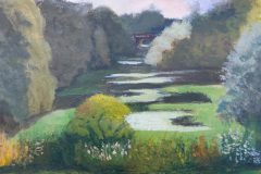 Etuede: Am Fennsee Berlin. Acryl 24x32 cm