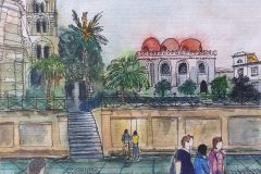 Palermo: San Cataldo visto da Piazza Bellini  (Juli 2024)