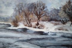 Eiszeit. Acryl 30×40 cm