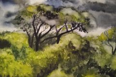 Gewitterstimmung. Aquarell 24×30 cm