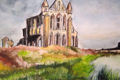 Whitby Abbey. Aquarell und Tusche 40×30 cm