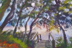 Rügen: Weg zum Strand. Acryl 40x30 cm