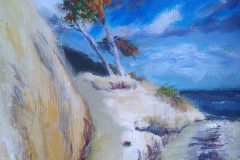 Rügen: Kreidefelsen. Acryl 40x30 cm