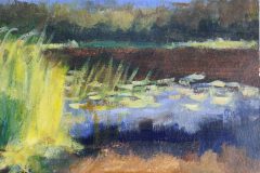 Kleine Etuede: Am See. Acryl 15x20 cm