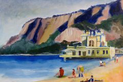 Sizilien: Mondello. Acryl  30x40 cm