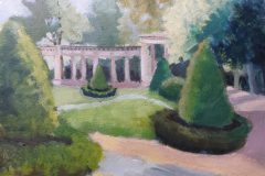 Etuede: Viktoria-Luise-Platz Berlin. Acryl 24x32 cm