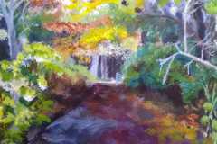 Herbstimpression. Acryl 30×24 cm