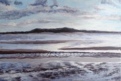 Blick auf die Insel Howth. Acryl 40x50 cm