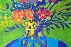 Sommerblumen I. Acryl 32×24 cm