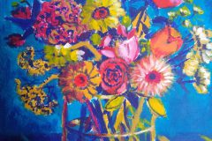 Sommerblumen II. Acryl 32×24 cm