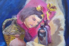 Stillleben-Studie. Acryl 40×30 cm