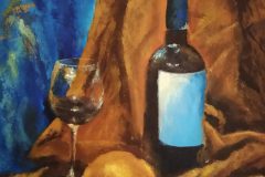 Weinstudie. Acryl 40x30 cm