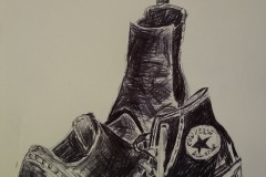 Let’s go. Zeichnung mit Kugelschreiber 30×21 cm